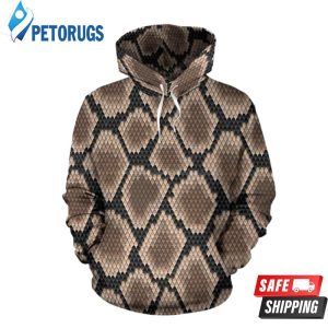 Snakeskin Python Skin Pattern 3D Hoodie