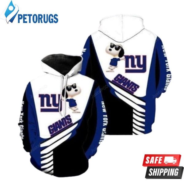 Snoopy New York Giants 3D Hoodie