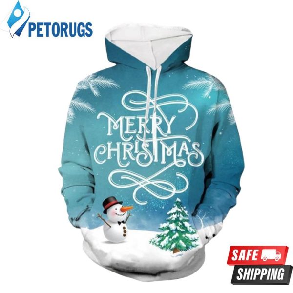 Snowman Christmas 3D Hoodie