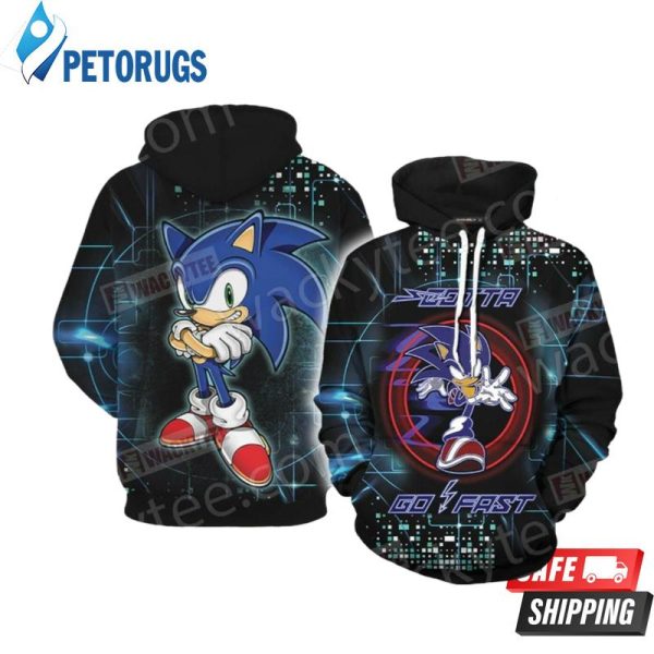 Sonic The Hedgehog 3833 3D Hoodie