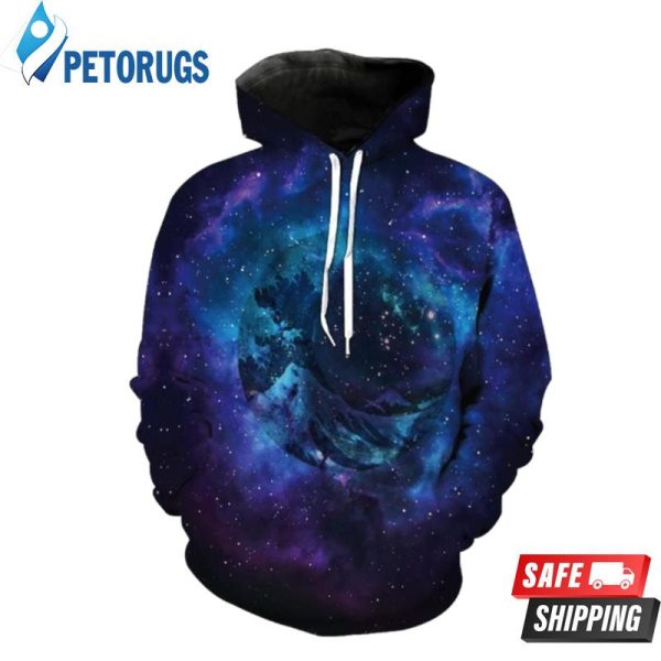 Space Wave 3D Hoodie