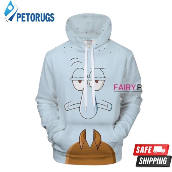 Spongebob Squarepants Squidwaword Tentacles 3D Hoodie