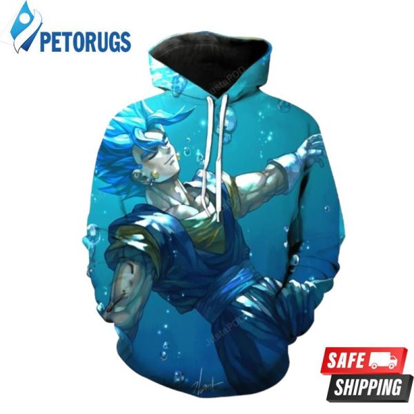 Ssgss Vegito Dragon Ball Z 3D Hoodie