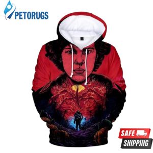 Stranger Things Troy Red 3D Hoodie