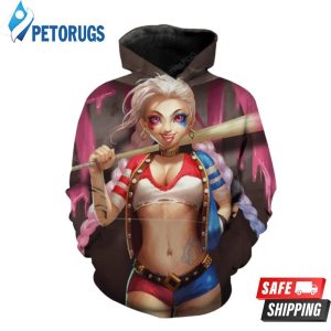 Suicide Squad Jinx League Of Legends Jinx 3D Hoodie