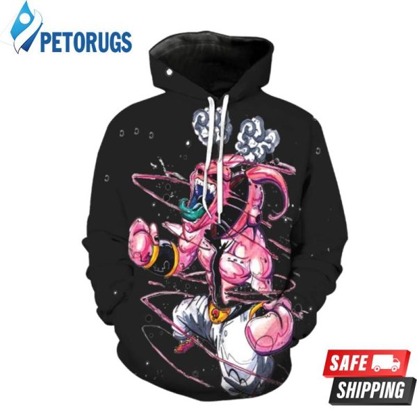 Super Buu Dragon Ball Z Black 3D Hoodie