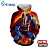 Super Man On Fire 3D Hoodie