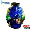 Super Saiyan Blue Goku Goku Face Dragon Ball Super 3D Hoodie