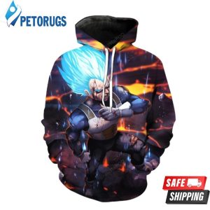 Super Saiyan God Super Saiyan Vegeta Dragon Ball Z 3D Hoodie