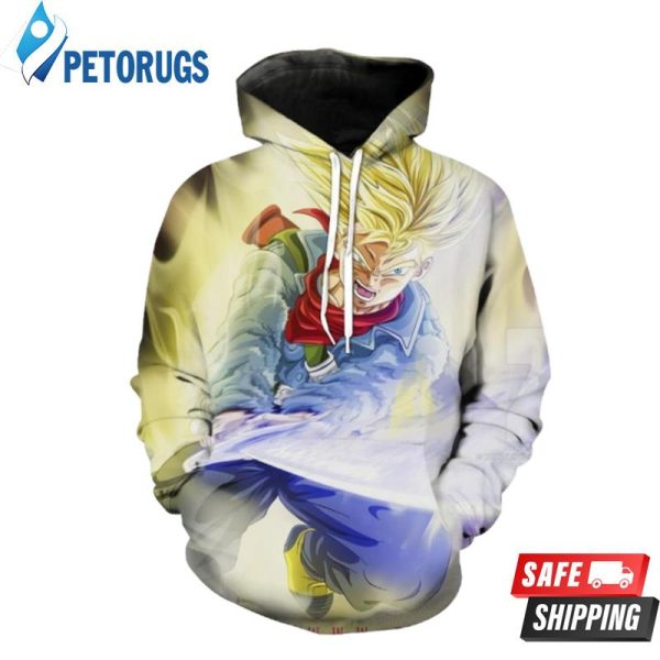 Super Saiyan Trunks Swoword Ragon Ball Super Trunks Clothing 3D Hoodie