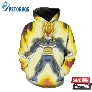 Super Vegeta Dragon Ball Z Dbz 3D Hoodie