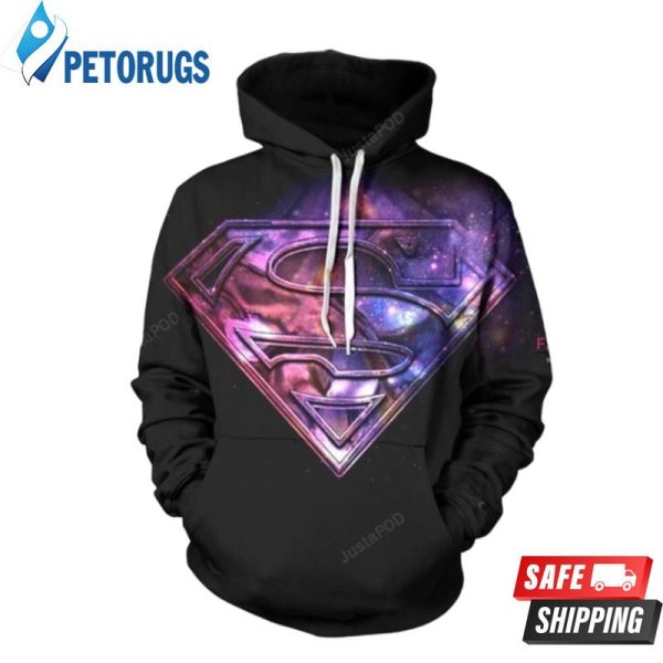 Superman Clark Kent Black 3D Hoodie