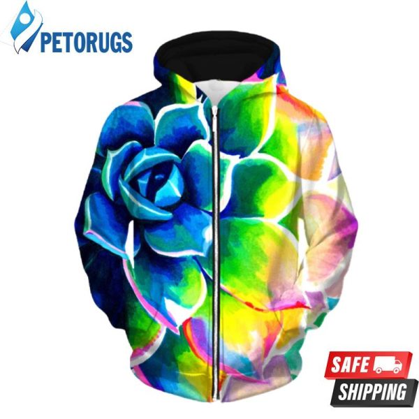 Supp Succulent Up 3D Hoodie