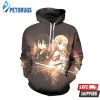 Swoword Art Online Yuuki Asuna Kirigaya Kazuto B 3D Hoodie