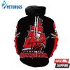 Tampa Bay Buccaneers Cool Skull 3D Hoodie