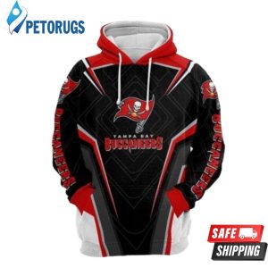 Tampa Bay Buccaneers Nfl Football Balls Black Red Tampa Bay Buccaneers Tampa Bay Buccaneers 3D Hoodie