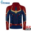 Teen Avengers 4 Captain Marvel Outfit 3D Hoodie