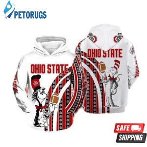 The Cat In The Hat Ohio State Buckeyes Ncaa Skull 3D Hoodie