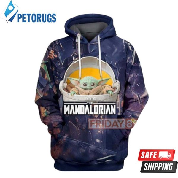 The Child Floating Baby Yoda Mandalorian 3D Hoodie