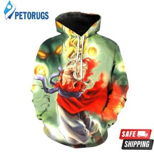 The Legendary Super Saiyan Goku V2 Dragon Ball Z 3D Hoodie