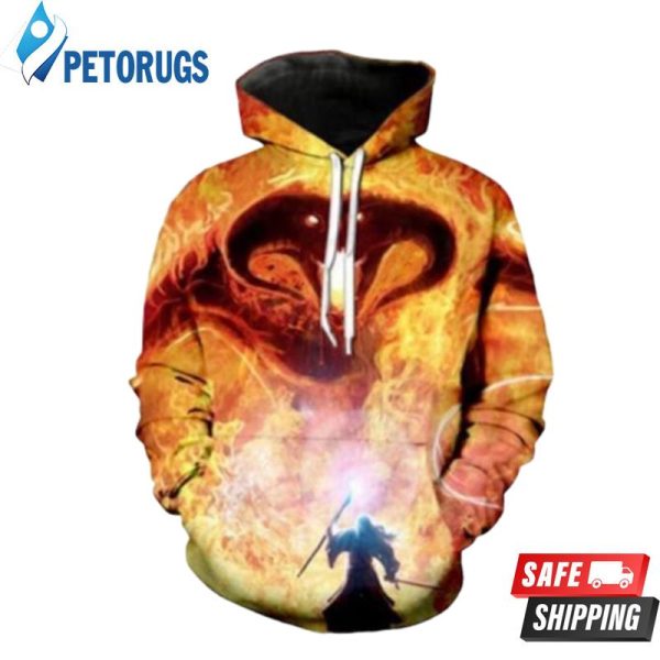 The Lord Of The Rings Balrog 3D Hoodie