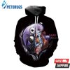 The Nightmare Before Christmas Jack Skellington Sally Black 3D Hoodie