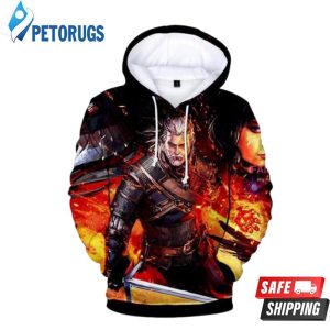 The Witcher 3 Wild Hunt Geralt Of Rivia 3D Hoodie