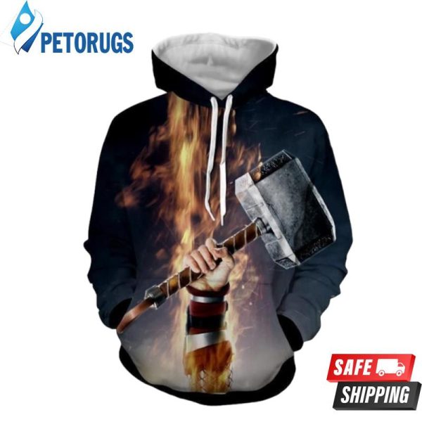 Thor Thor Mjolnir 3D Hoodie