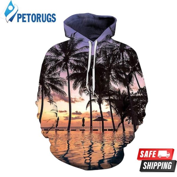 Tropical Scenery 3D Hoodie