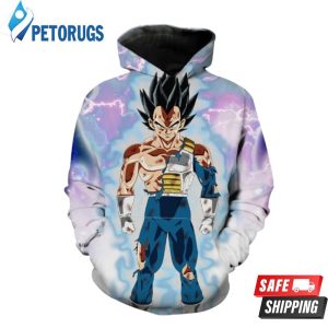 Ultra Instinct Vegeta Ragon Ball Super 3D Hoodie