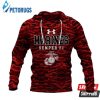 Under Armor Marines Semper Fi Red Camo 3D Hoodie