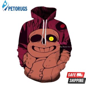 Undertale Sans Red 3D Hoodie