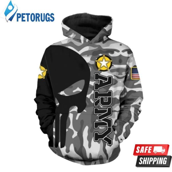 United State Army And Pered Custom Graphic 3D Hoodie