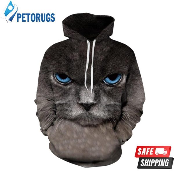 Upset Cat 3D Hoodie