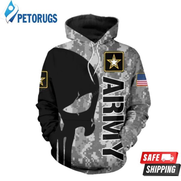 Us Army Skull Men And Women Us Army Skull Us Army Skull 2020 3D Hoodie