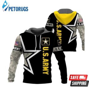 Us Army Star 3D Hoodie