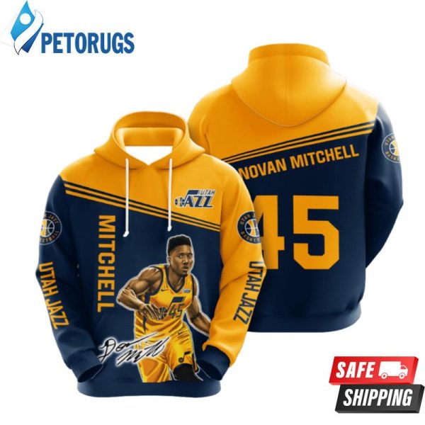 Utah Jazz Donovan Mitchell 3D Hoodie