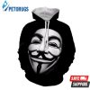 V For Vendetta Mask 3D Hoodie