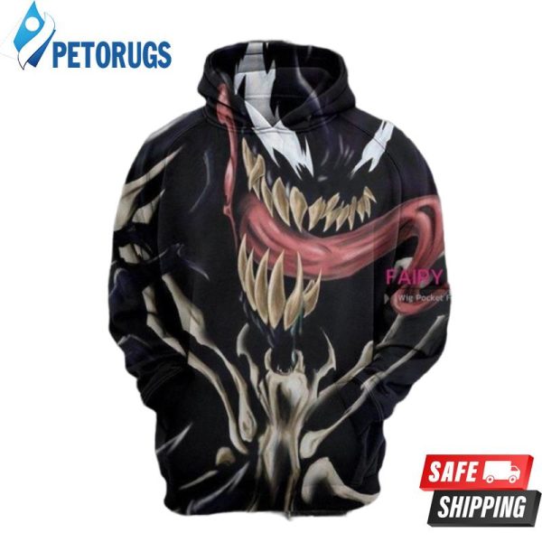 Venom Black 3D Hoodie