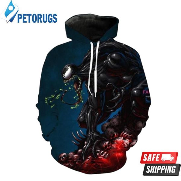 Venom Blue 3D Hoodie