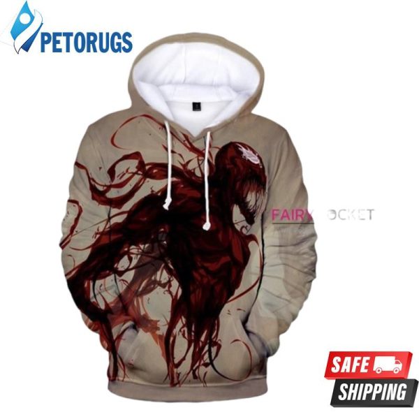 Venom Brown 3D Hoodie