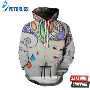 Vibrant Wall Art Oil Painting 3D Hoodie