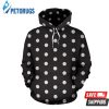 Vintage Black White Polka Dot Pattern 3D Hoodie