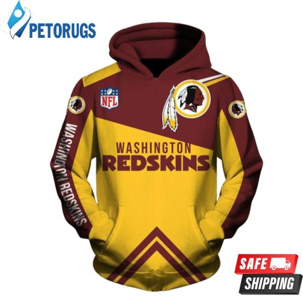 Washington Redskins Washington Redskins Nfl Washington Redskins Apparel 19096 3D Hoodie