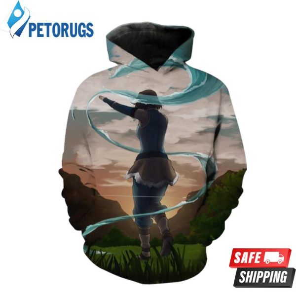 Water Bending Avatar The Last Airbender Water Bending 3D Hoodie