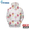 Watercolor Ice Cream 3D Hoodie