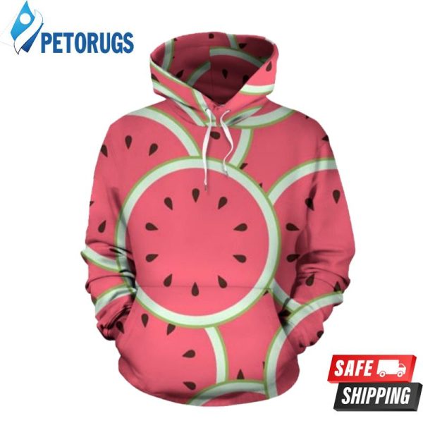 Watermelon Red Piece Pattern 3D Hoodie