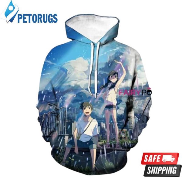 Weathering With You Morishima Hodaka Amano Hina D 3D Hoodie