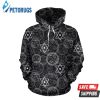 Wiccan Gothic Witch Pagan Pattern 3D Hoodie