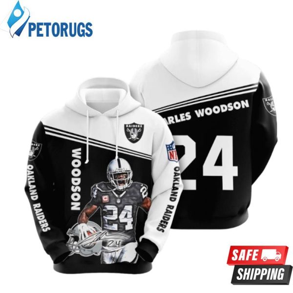 Woodson Oakland Raiders Woodson Oakland Raiders Woodson Oakland Raiders T Woodson 3D Hoodie